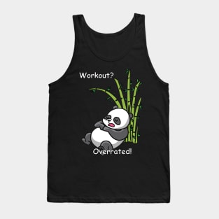 Lazy Panda - Workout ? Overrated! Tank Top